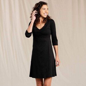 Horny Toad (Toad & Co) Rosalinda Dress Charcoal Gray Small